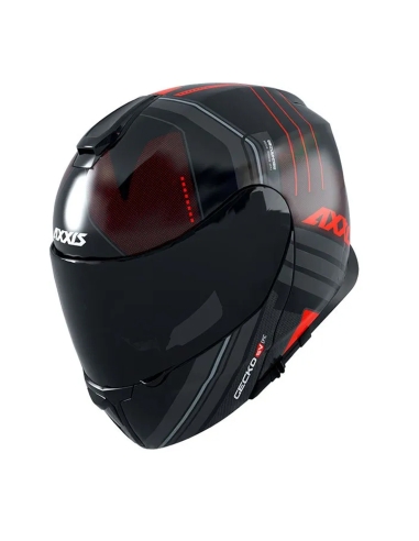 Axxis FU403SV Gecko Sv Epic B5 red fluor matt flip up motorcycle helmet