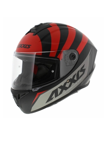 Axxis FF112D Draken S Sunray B5 Matt Rot auf Straßenmotorradhelm,