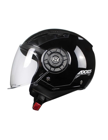 Axxis OF513 Metro A1 Gloss Black Urban Touring Jet-Scooter-Helm