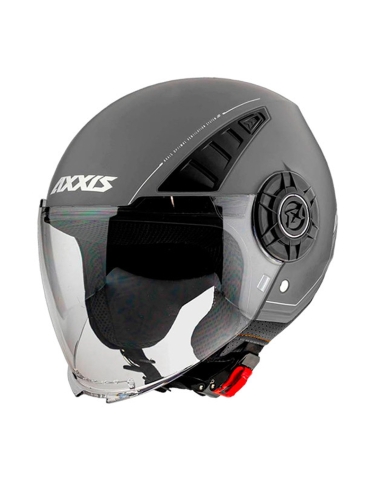 Axxis OF513 Metro A2 Matte Titanium jet capacete de motocicleta de rosto aberto