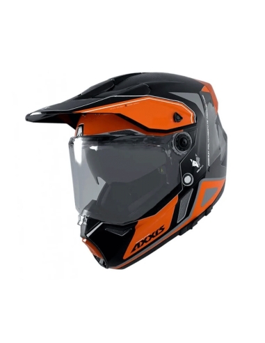 Capacete Axxis MX 803DS Wolf Ds Road Runner B4 Orange Flour Mate