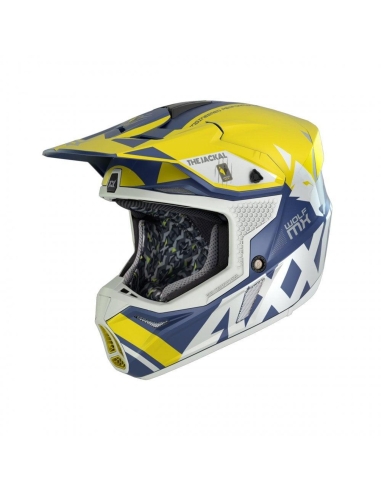 Casco moto Adventure Axxis Mx 80A3 Wolf Jackal A3 giallo opaco