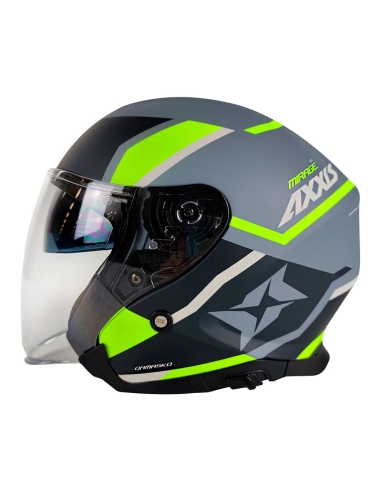 AXXIS OF507 Hornet SV Vita C3 casque scooter équitation urbaine Jaune Mat