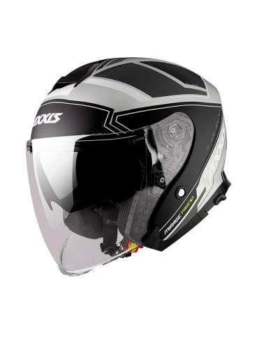 AXXIS OF504SV Mirage SV trend C2matte gray open face motorbike helmet