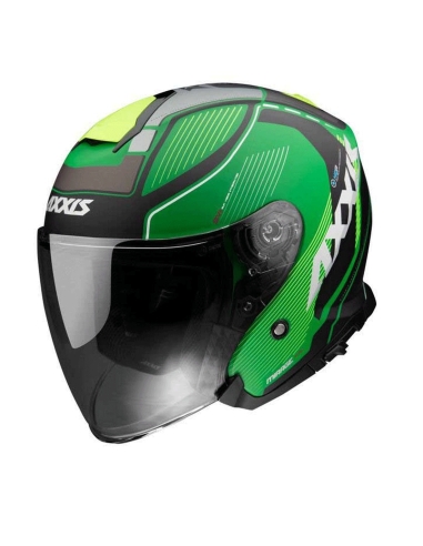 Capacete de motociclista leve AXXIS OF504SV Mirage SV village C6 verde mate