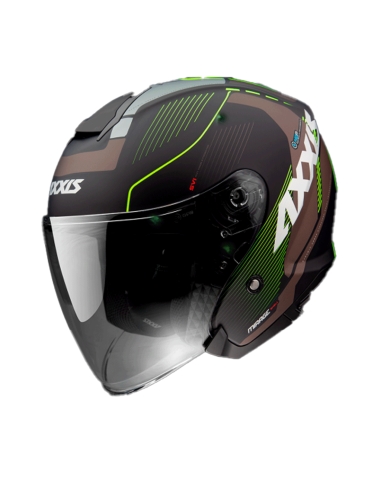 Casco moto antinfortunistica AXXIS OF504SV Mirage SV village B3 giallo flou opaco