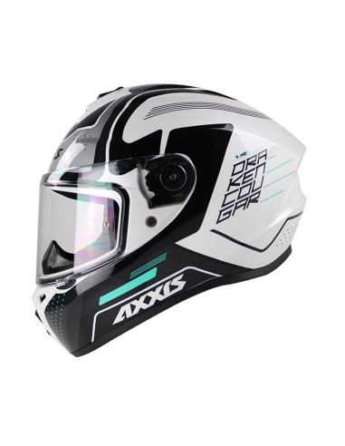 Axxis FF112C Draken cougar A2 casque de moto d'équitation sportive gris brillant