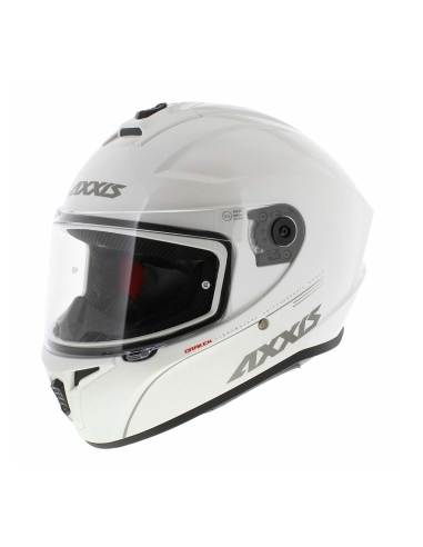 Axxis FF112C Draken S Solid V.2 A10 Casco de moto de carretera brillante blanco perla