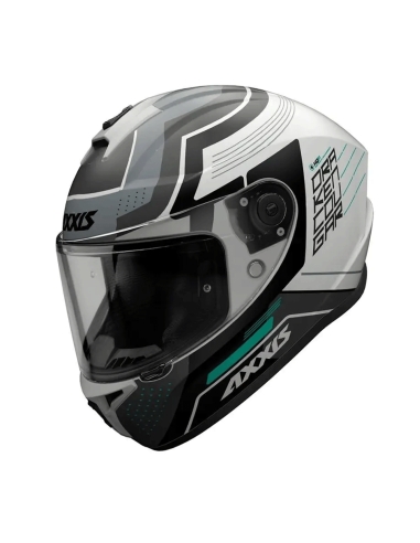 Axxis FF112d Draken Solid V.2 A12 Casco Integral de Moto Titanio Mate