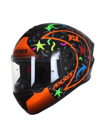 Axxis FF112D Draken S Sunray B5 matt fluo orange touring motorbike helmet