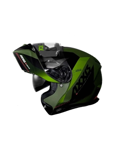 Axxis FU403SV Gecko Sv Shield F6 sur casque de moto avant rabattable sur route