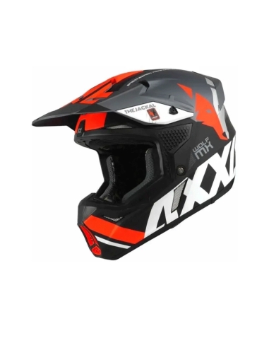 Capacete Axxis Mx 803 Wolf Jackal B4 Matte Farinha Laranja Cinza Adventure