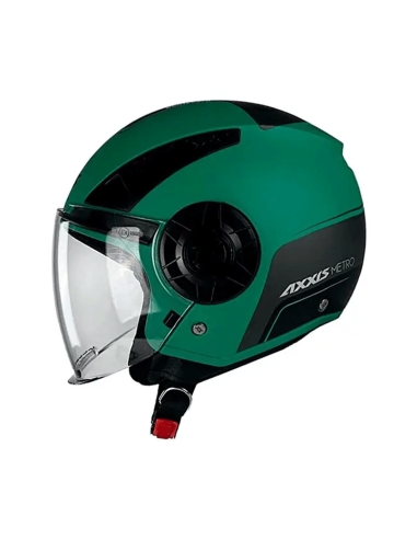 Axxis OF513 Metro boulevard C6 casque de moto élégant vert mat