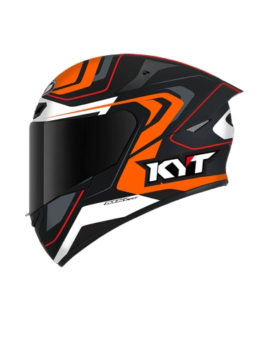 KYT tt course voertech schwarz / orange Touring Adventure Motorradhelm