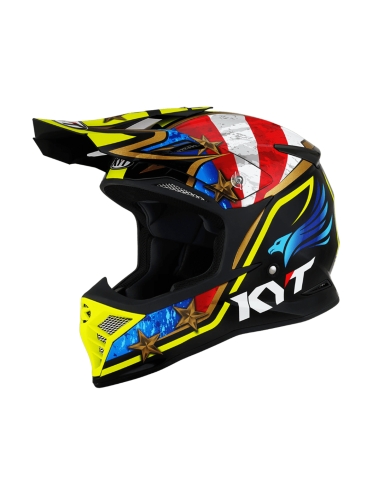 Casco de moto KYT Skyhawk Hi-Fly todoterreno MX Enduro