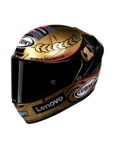 Casco de moto Suomy SR-GP Pecco World Champion 2022 Gold Edición limitada