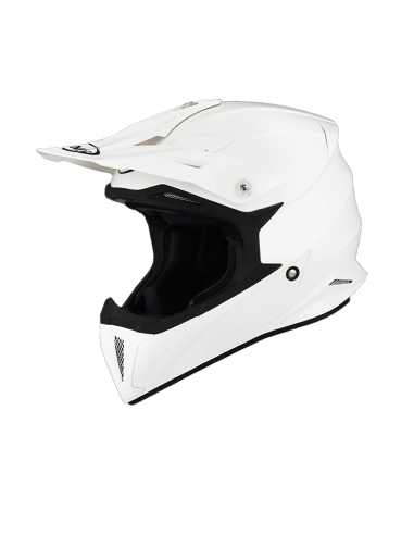 Suomy X Wing schlichter weißer ADV-Motorradhelm