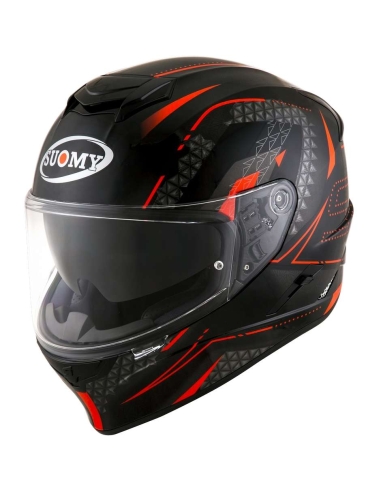 SUOMY STELLAR SHADE en casque de moto à double usage noir rouge