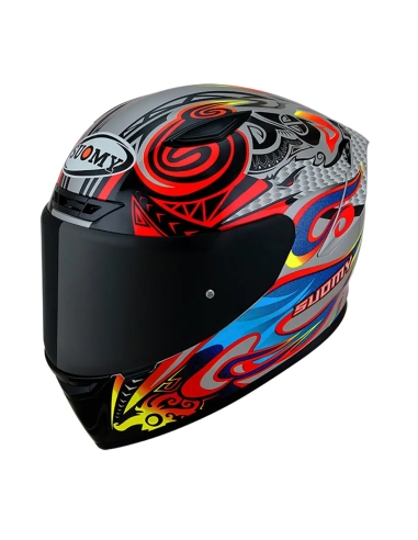 Suomy Track-1 Flying E06 Full Face Graphic Motorbike Helmet ECE Certified