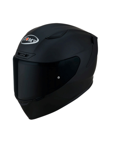 SUOMY Track 1 Plian Matt Black E06 Advance Racing Motorcycle Helmet