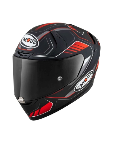 Casco de moto de carreras Suomy SR-GP gamma rojo mate de alto rendimiento