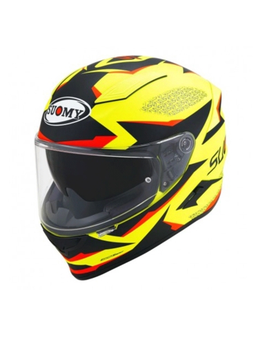 Casco da moto da corsa Suomy Speedstar Luminescenza Matt Giallo Fluo Vantilato