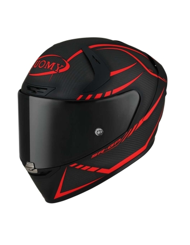 Suomy SR-GP Casco integral de carreras para moto de carbono brillante supersónico rojo mate