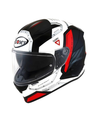 Suomy Speed Star Airplane White Red Full Face Sports Motorcycle Helmet