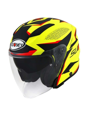 Casco Jet Scooter Suomy Speed jet Luminism Giallo Fluo Opaco Urban Touring