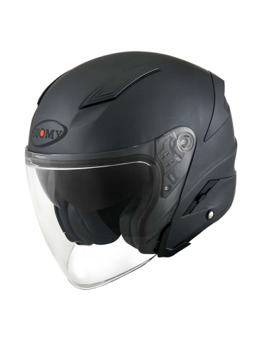 Suomy Speed jet Plain Matt Anthracite Casque de moto ouvert