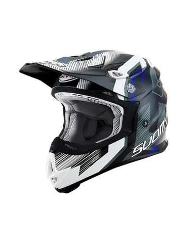 Suomy Mr Jump Unleashed Casque de moto de course tout-terrain noir rouge