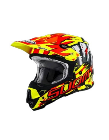 Suomy Mr Jump Hazard Yellow Adventure Motorcycle helmet