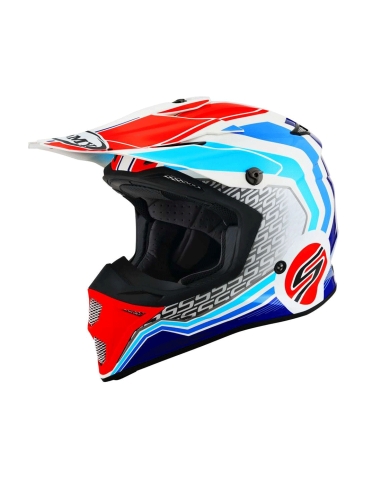 Suomy MX Speed pro forward bleu blanc route casque de moto tout-terrain