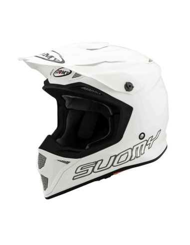 Suomy MX Speed Pro schlichter weißer Straßen-Dirtbike-Helm