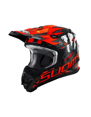 Casco da moto sportivo doppio Suomy Mr Jump Hazard grigio