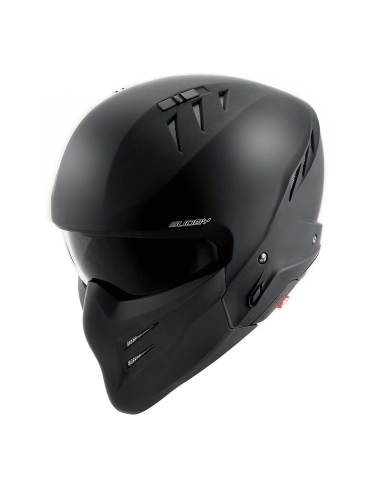 Casque jet ventilé Suomy Armor PLAIN noir mat