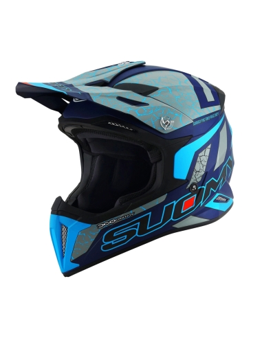 Suomy X Wing Reel Matt Nlue Fluo Dual-Sport-Motorradhelm