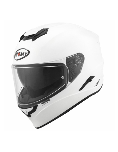 Suomy Stellar Corner White Technologie Fortschritte Racing Motorradhelm