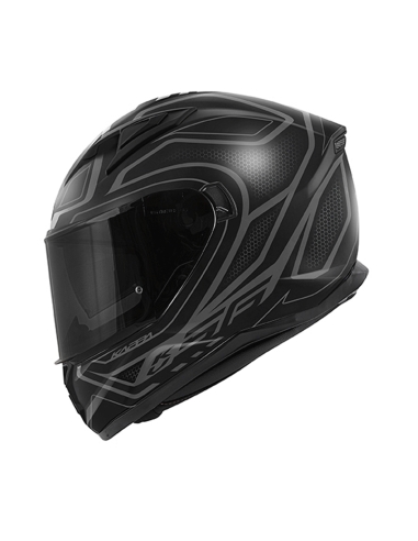 Kappa Helmet Kv56 Casco de moto Touring negro mate neón