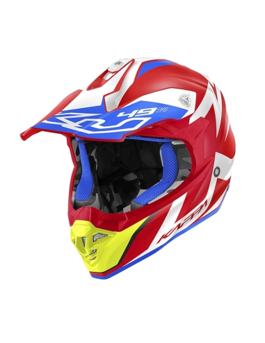 Kappa KV 49 Great Cross Casco Motocross Dirtbike Rojo Blanco