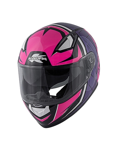 Kappa KV41 Dallas Simple Lady Casque de moto intégral violet brillant