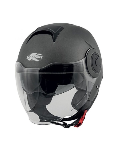 Casque de moto Kappa KV37 EVO noir sur route