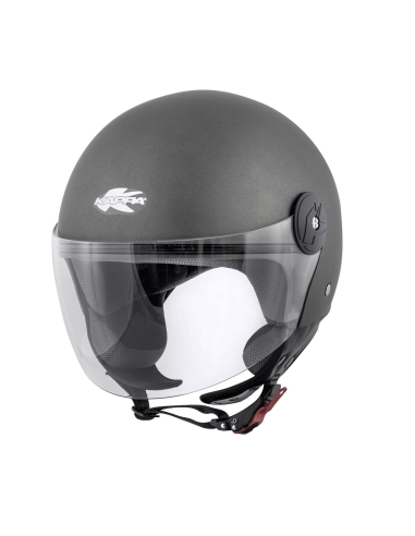 Kappa Djet Kv40 Hawaii Basic Titanium Casque de moto d'équitation urbaine