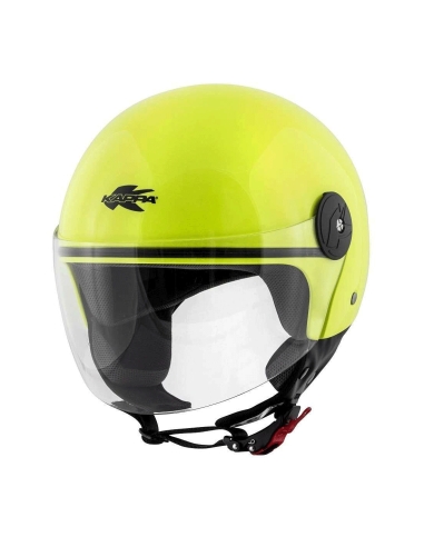 Kappa Djet Kv40 Hawaii Basic Yellow CE Certifed Motorcycle  Helmet