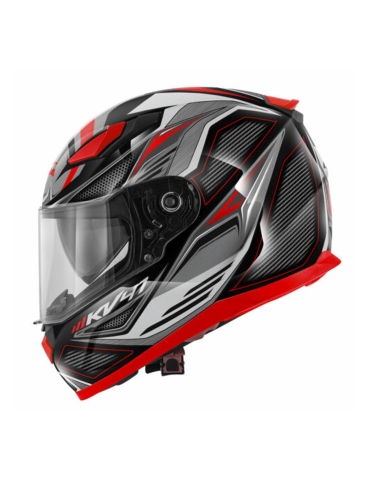 Casco da bici sportivo leggero Kappa KV41 Dallas Fighter Nero Rosso