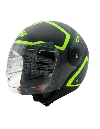 Casco de moto Kappa D jet KV40 Hawaii D Shapes Lady negro titanio rosa