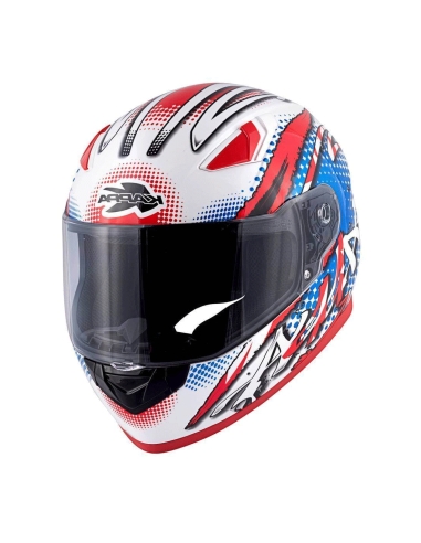 Kappa KV38/Houston Spray white red integral motorcycle helmet