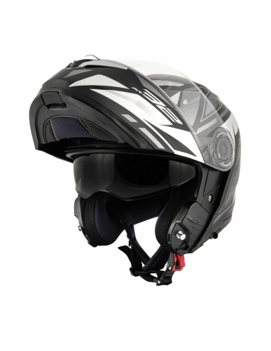 Kappa MOD KV32 Orlando Strong Schwarz-MT Silber hochklappbarer Motorradhelm