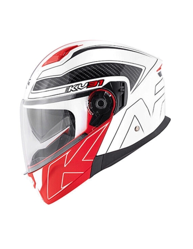 Kappa Mod Kv31 Arizona Bigger Casco De Moto Abatible Blanco Negro