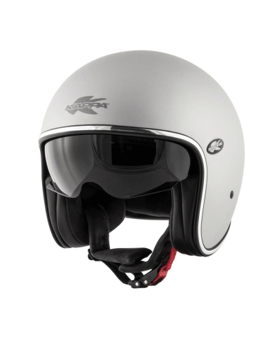 Casque scooter jet Kappa KV29 Philadelphi VRD Petrolhea argent